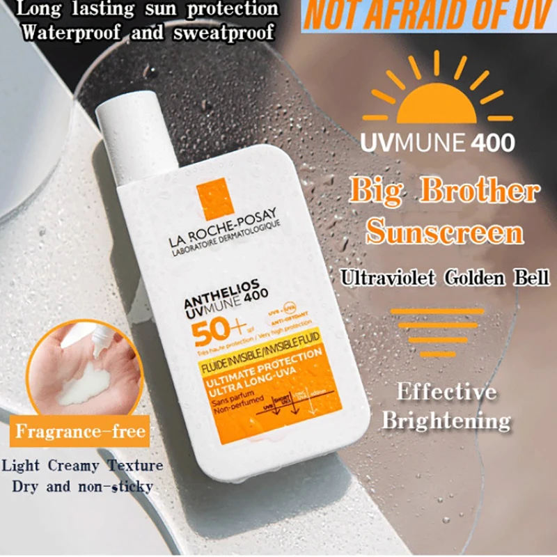 

La Roche Posay Original Anthelios SPF50+ Face Sunscreen Fluide Invisible Waterproof and Sweatproof Concealer Body Sunscreen 50ml