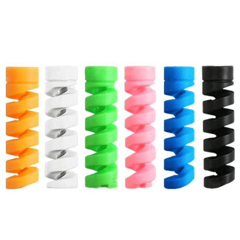 

30Pcs Silicone Cord Saver Cable Wire Protector Flexible Spirals Cable Protector Sleeve Charging Cable Saver Protectors