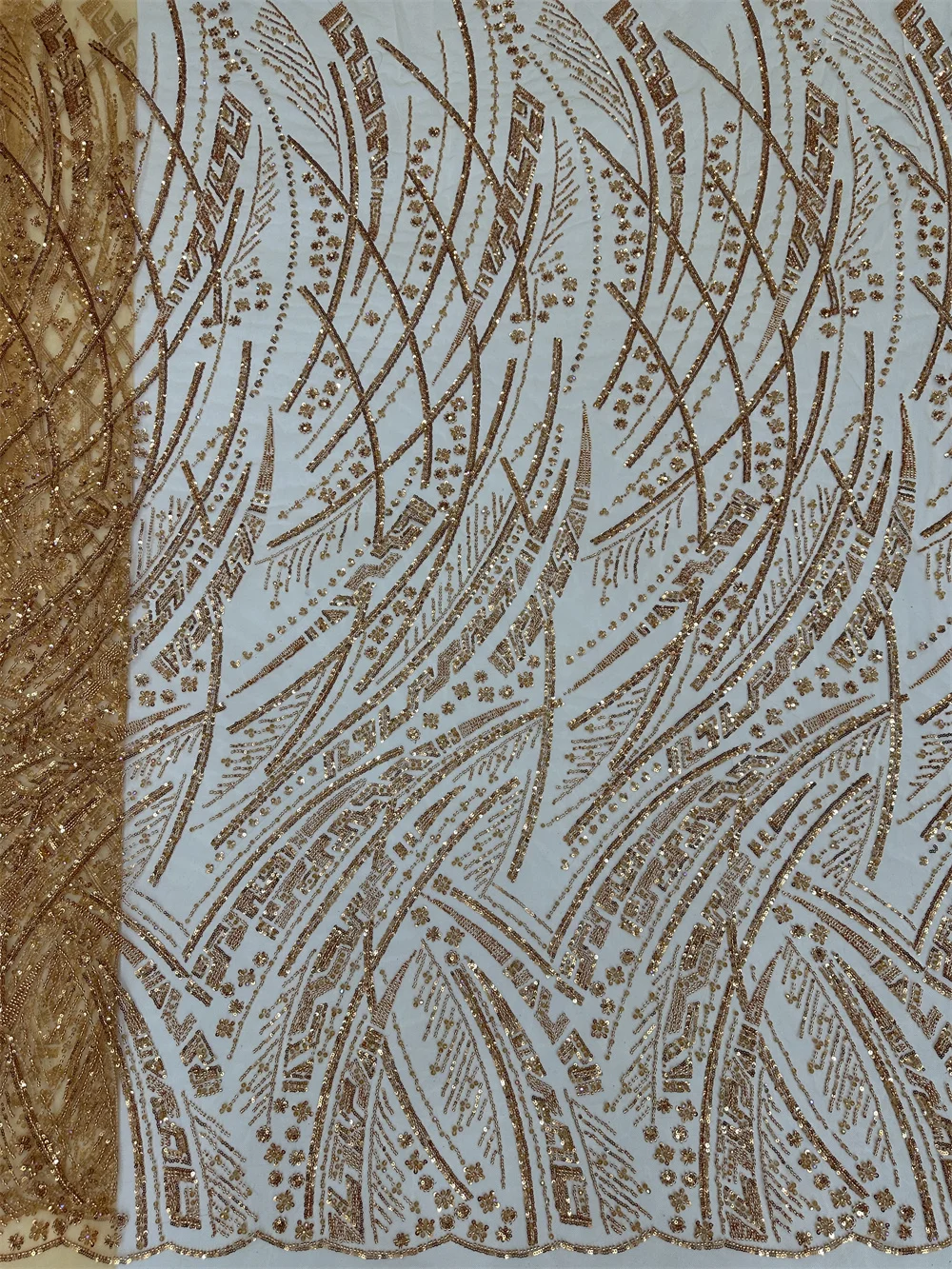 Черная африканская кружевная ткань ручной работы из бисера 2024 высокое качество 5