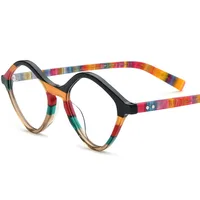 New Style Cat Eye Vinatge Acetate Clear Lense Prescription Eyeglasses Frames Women Luxury Myopia Eyewear Optical Glasses Frame