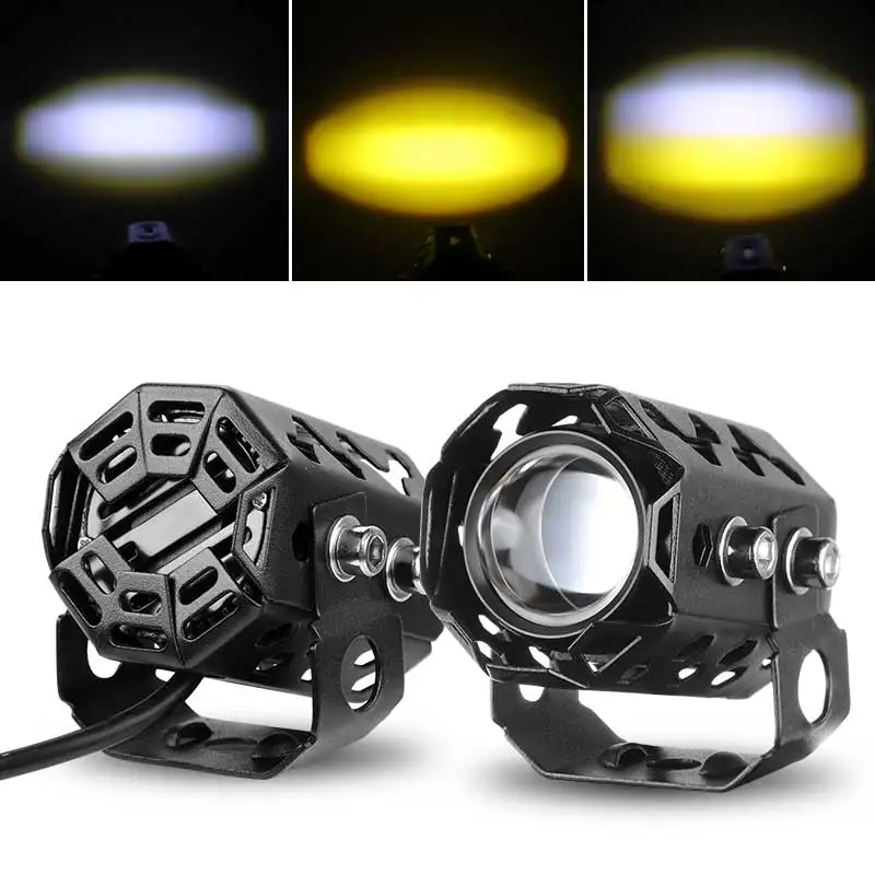 

LED Motorcycle Mini projector Spotlight Headlight Hi/Low beam Fog Lights auxiliary lights 12V 24V for Offroad Truck ATV UTV SUV