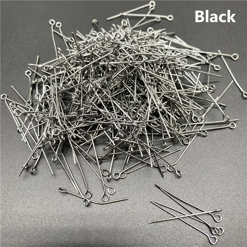Eye Head Pins 15/20/25/30/35/40/45/50/60mm Eye Pins Findings For Diy Jewelry Making Jewelry Accessories Supplies