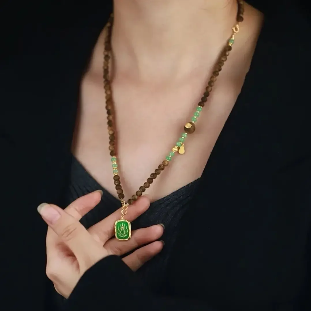 UMQ оригинальное ожерелье из натурального Орлиного дерева подходящее к Hetian