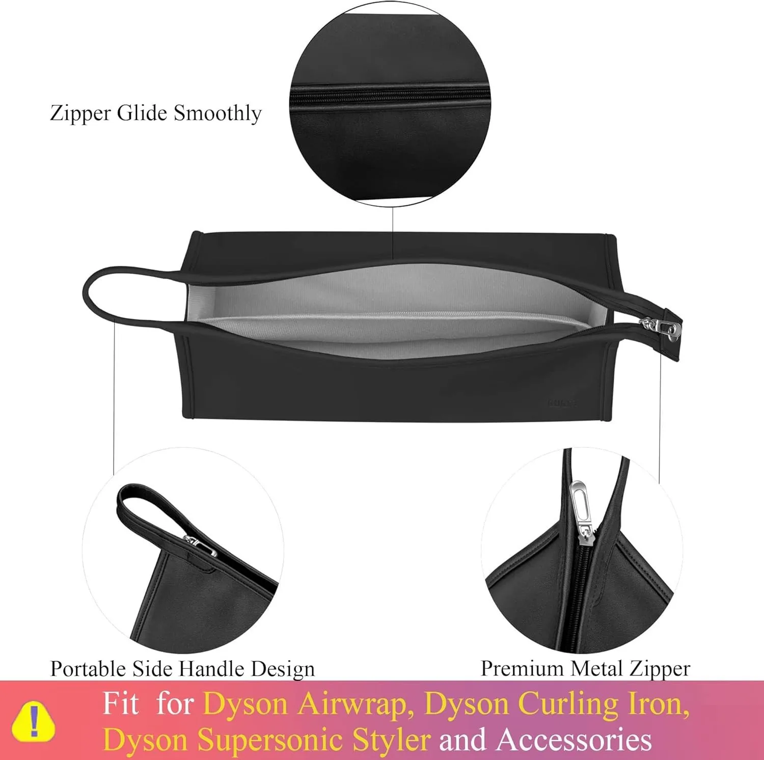 Фото Дорожная сумка для хранения, совместимая с Dyson Airwrap Styler, системой сушки Air Styling Sharp Flexstyle, портативным чехлом для хранения №4