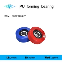 the manufacturer supplies polyurethane forming bearing pu620470 25 rubber coated pulley 20mm70mm25mm