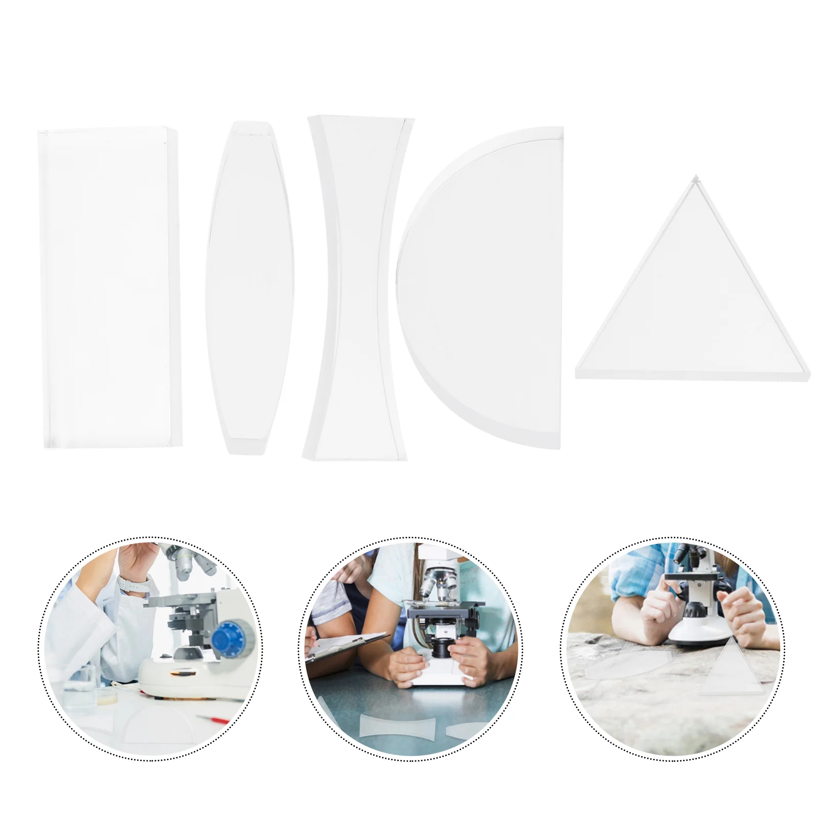 

Lens Optical Convex Set Lenses Double Pmma Concave Optically Biconvex Lengths Acrylic True Loupe Jewelry Physics Magnifier