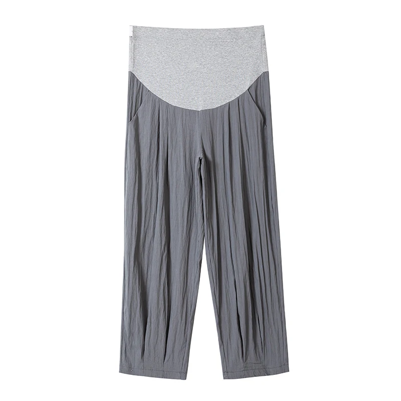 Летняя модная одежда для беременных женщин Свободные повседневные крутые Брюки