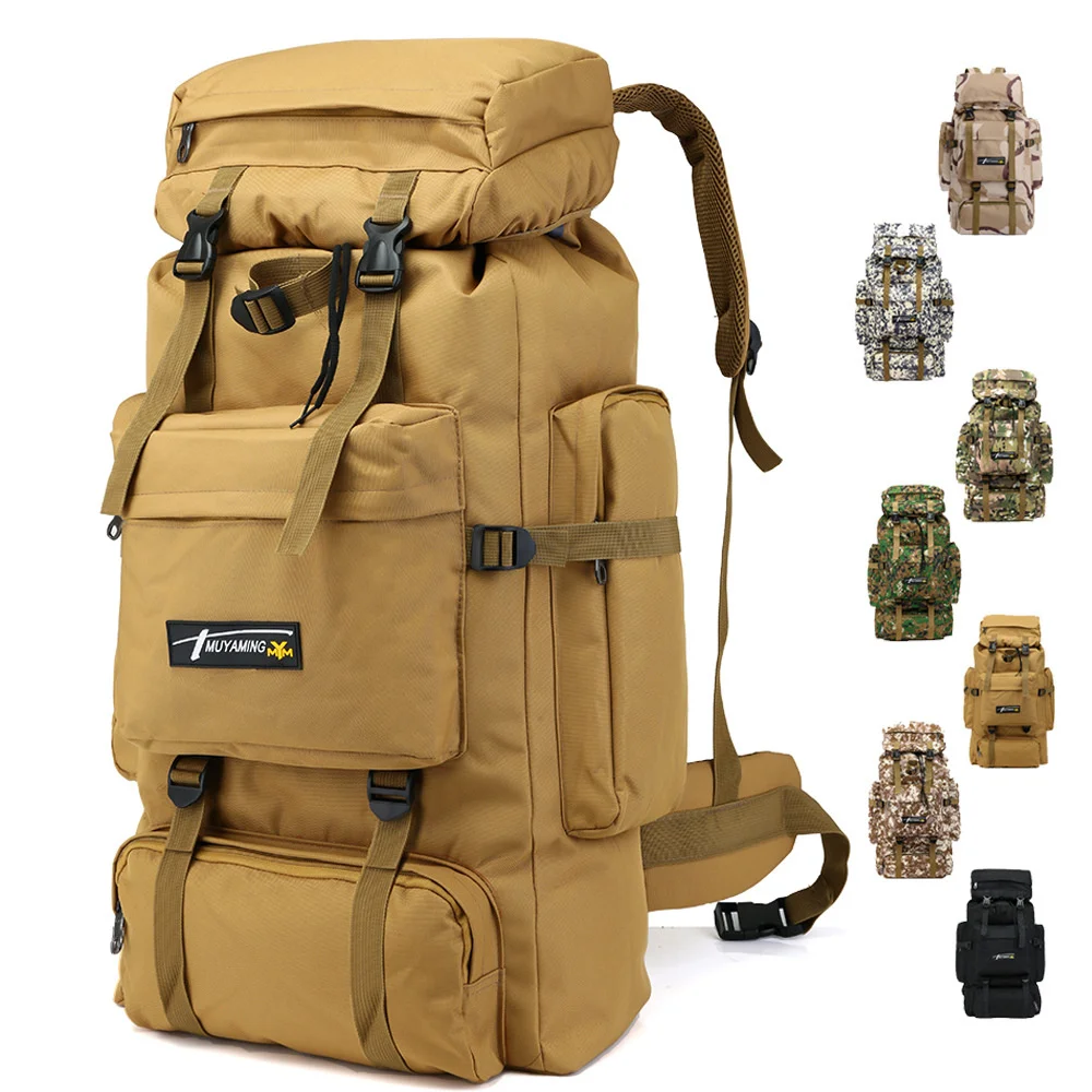 

New Tactical Backpacks 70L Outdoor Bags Molle Military Army Rucksack Sports Bag Waterproof Camping Hiking Climbing Backpacks