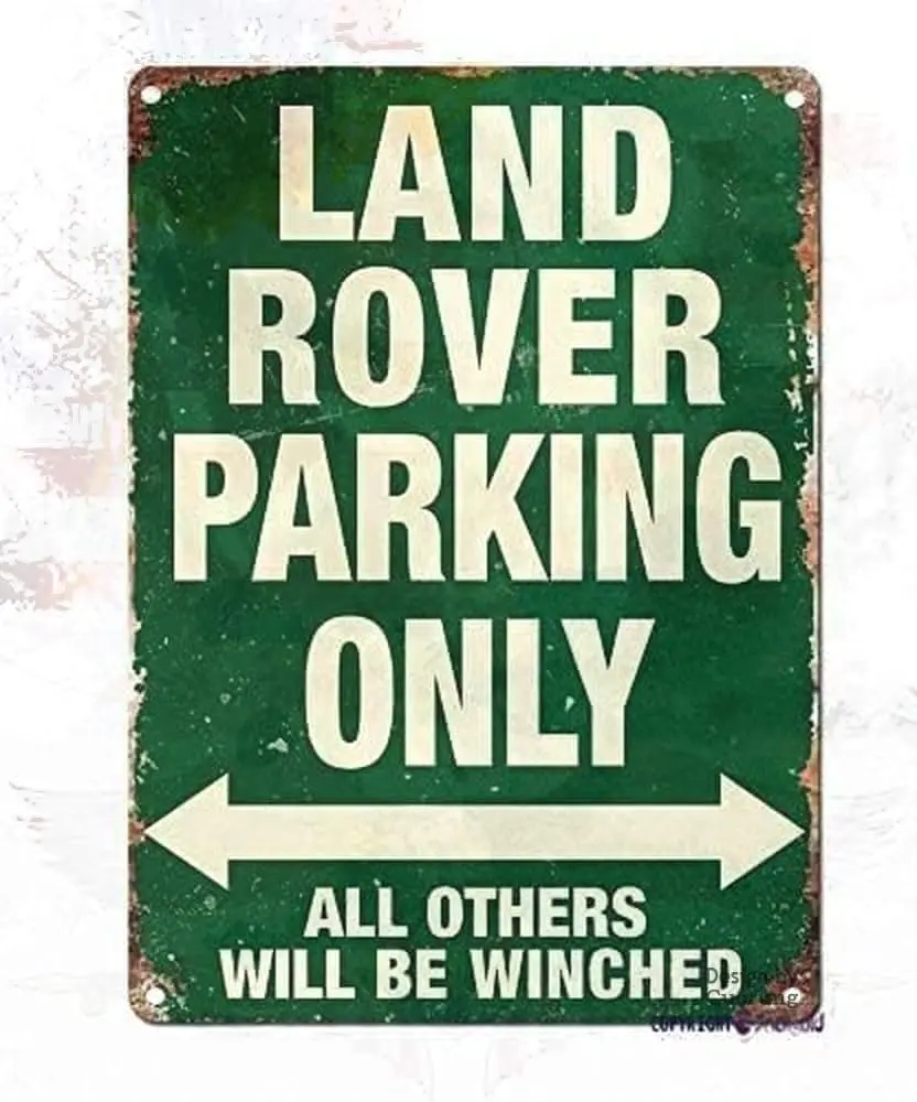 

Ретро металлическая вывеска Land Rover Parking Only