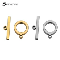 5 sets stainless steel gold color flat ot toggle clasps diy jewelry making necklace supplies bracelet connectors findings hooks