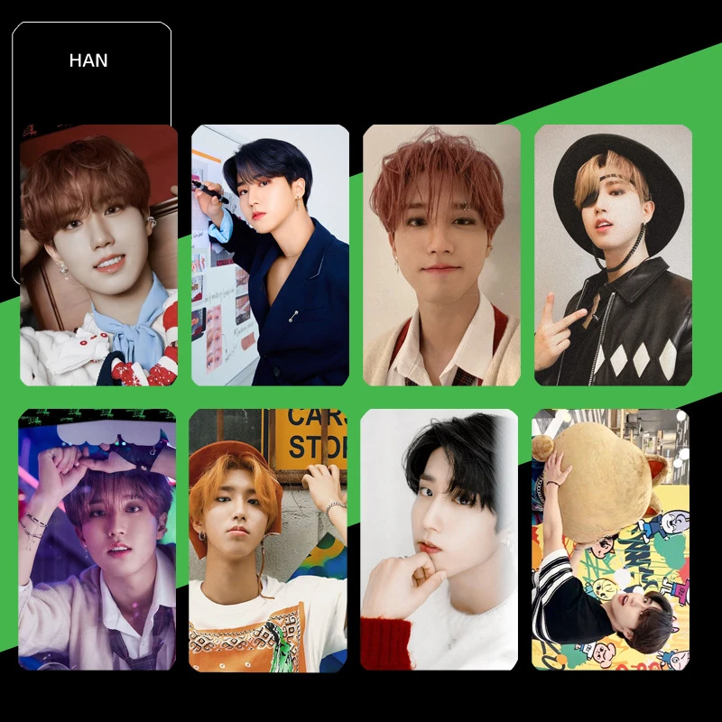 Kpop Boy Group Photocard Maniac LOMO Card Felix Hyunjin Bangchan Lee Know I.N Han Двусторонняя открытка Подарочная
