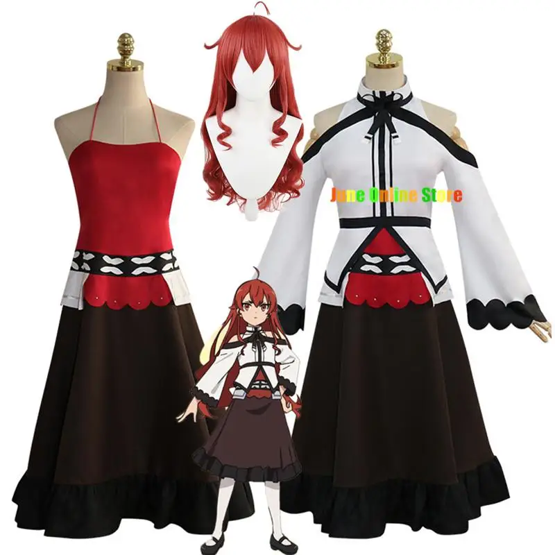 

Anime Jobless Reincarnation Eris Greyrat Cosplay Costume Game Suit Uniform Halloween Party Outfit For Women Costume free shippin