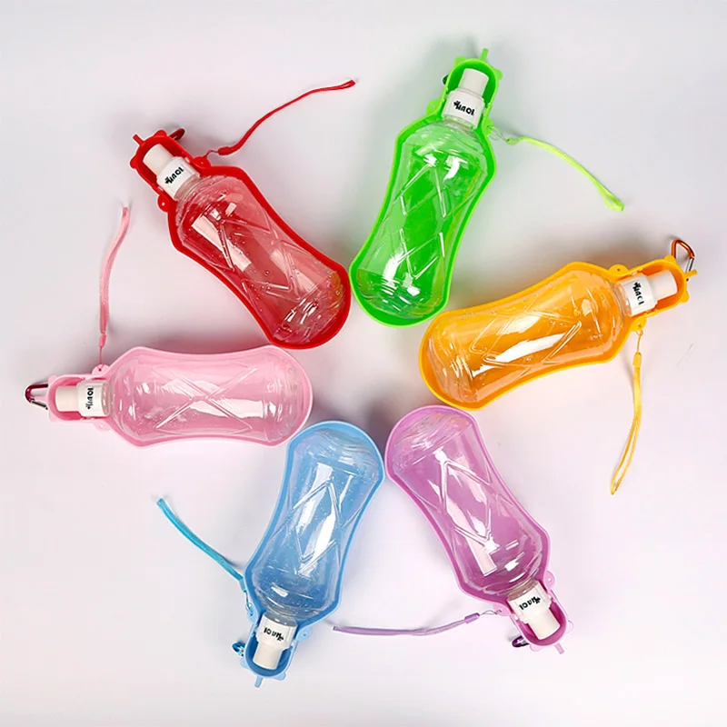 

280 518ml Foldable Plastic Pet Dog Water Bottle For Dogs Cats Travel Puppy Drinking Bowl Cup Outdoor Dog feeding WaterDispenser