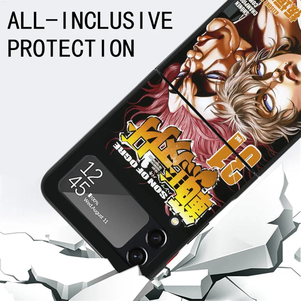 Оригинальный чехол Baki the Grappler в стиле аниме для Samsung Galaxy Z Flip 4 5 3 z Flip5 Flip4