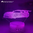 Суперспортивный автомобильный ночник, светодиодная 3d иллюзионная лампа, разноцветный RGB, детский подарок, настольная лампа, декоративная лампа для спальни, Прямая поставка