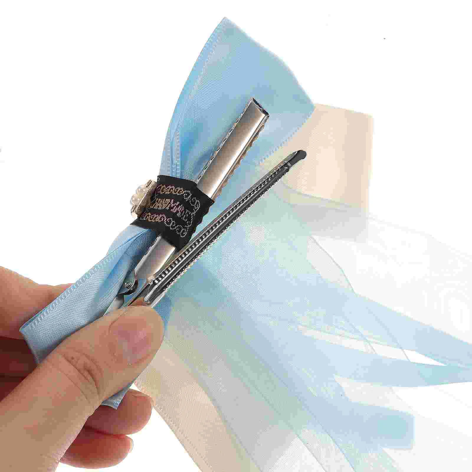 

Butterfly Hair Accessory Bridal Headpieces Bow Tie Hairpin Bowknot Barrette Fabric Clips Ribbon