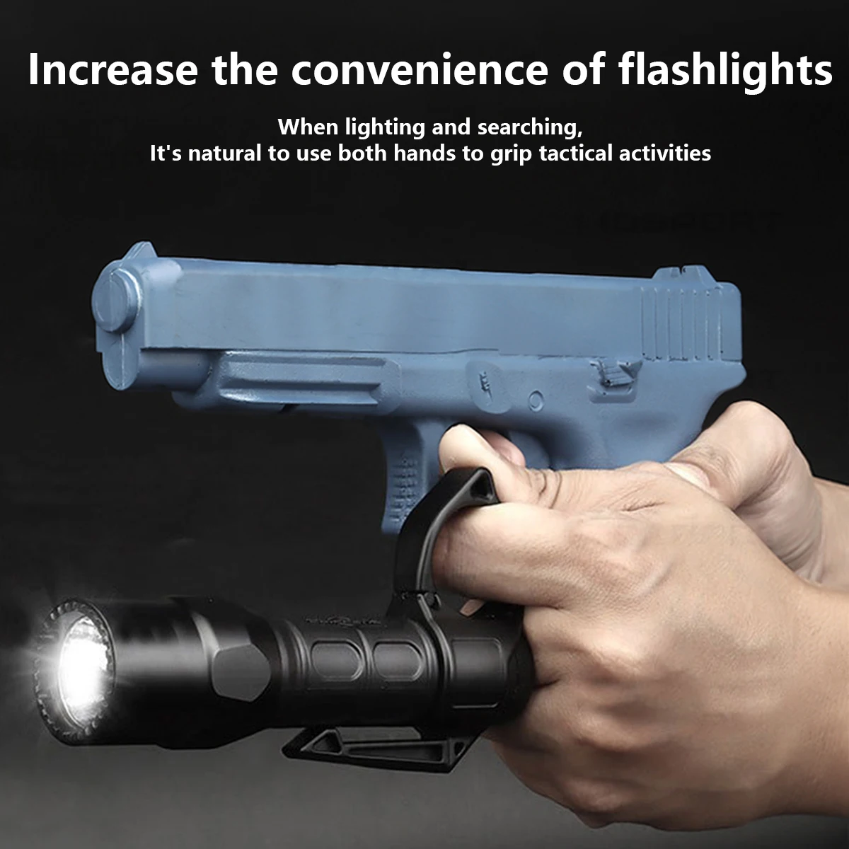 Адаптер для фонарика противоскользящее кольцо на палец держатель совместимый