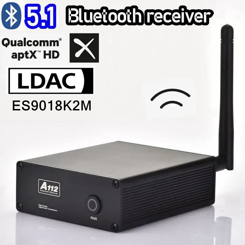 Ресивер Bluetooth Fever HIFI без потерь, приемник Qualcomm QCC5125 Bluetooth 5,1, приемник ES9018 декодирует Стандартный LDAC