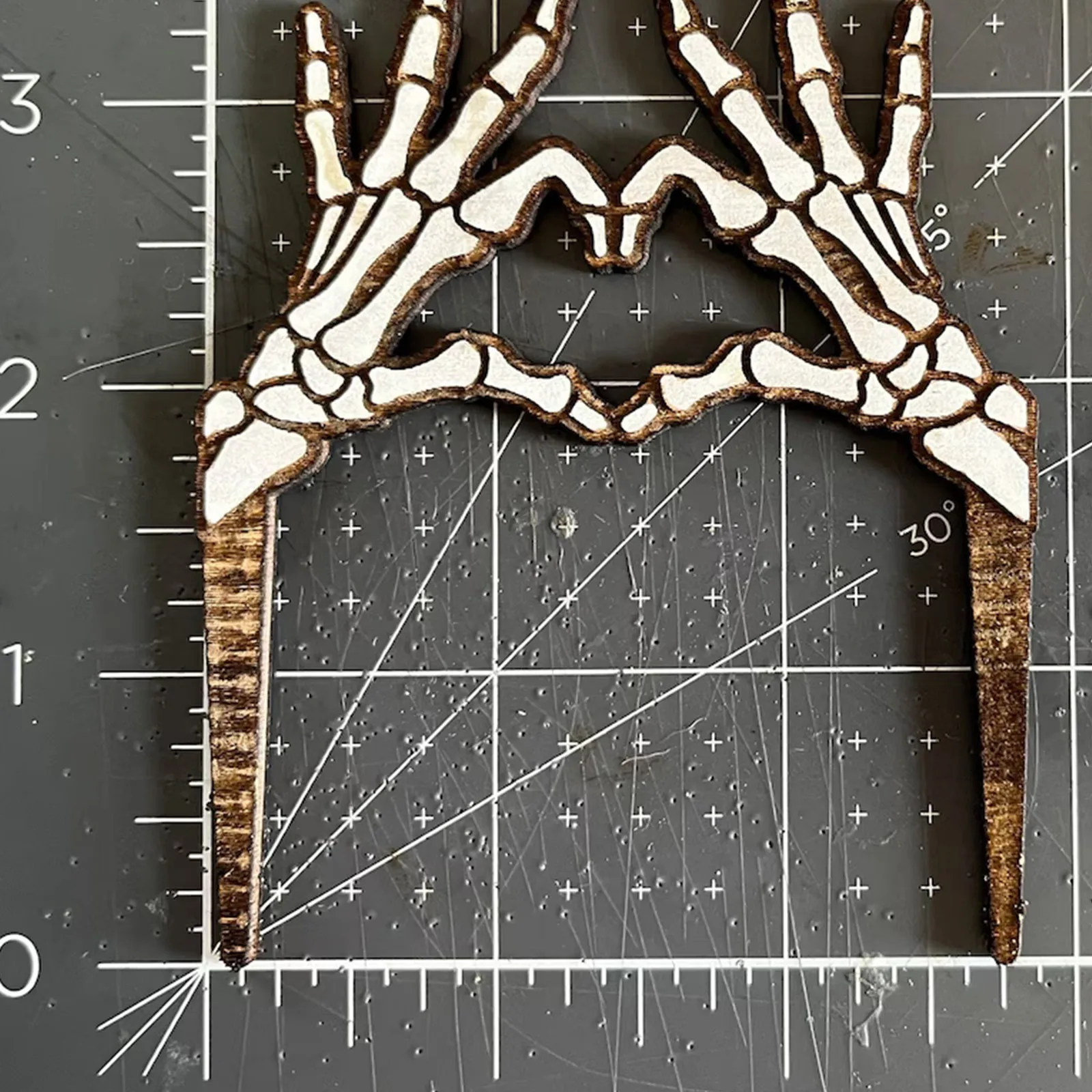 Зеленый Маркер Для Растений Ручной Работы Со Скелетом Цветочный Горшок В Форме