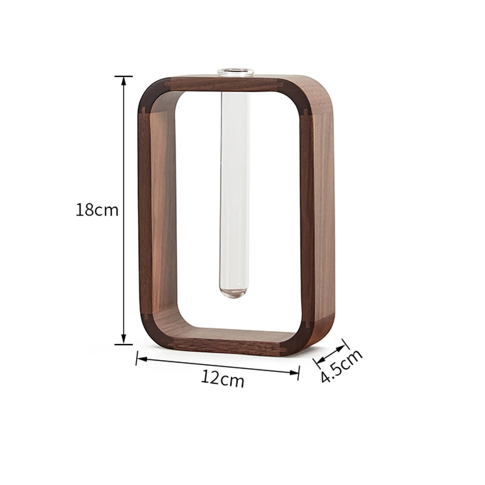 Прямоугольное растение HeMu из твердой древесины гидропонное в стиле ретро