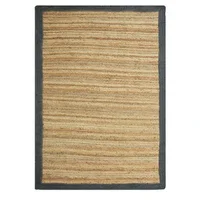 Rug 100% Natural Jute Braided Style Runner Carpet Modern rustic Look Area Rugs