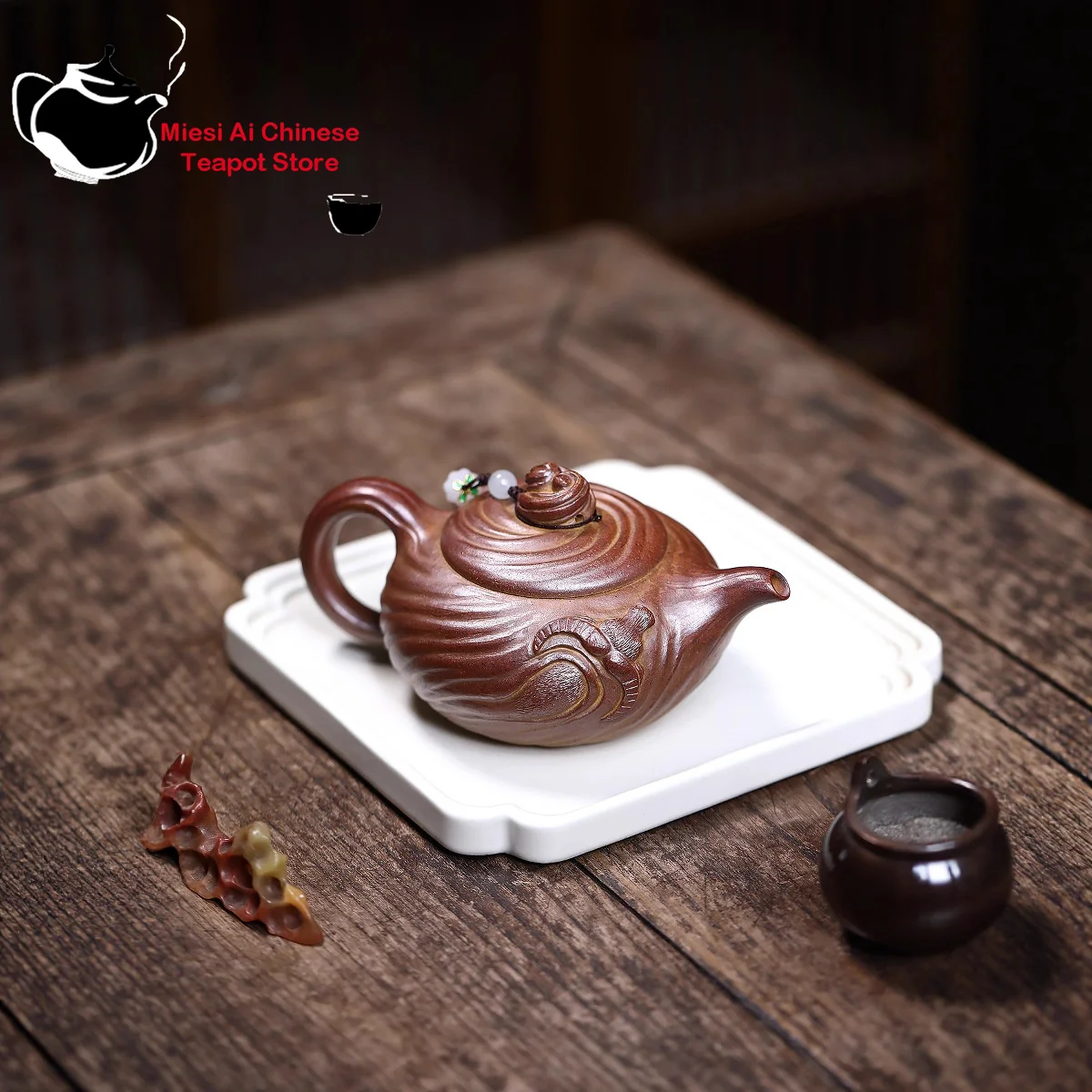 

Исинский фиолетовый глиняный чайник 220мл