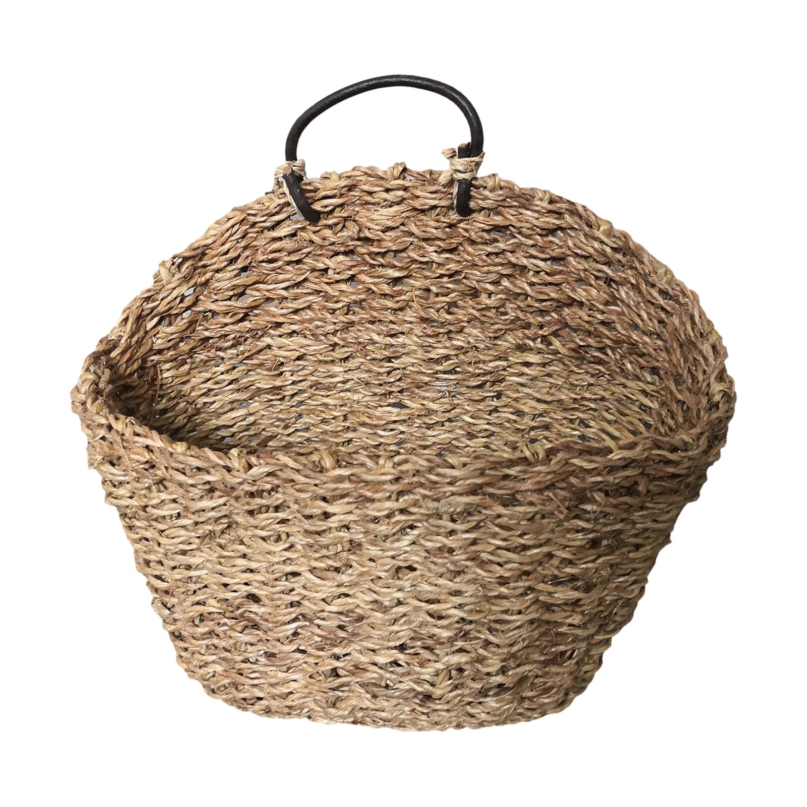 

Woven Hangings Basket Jute Rope Wall Hangings Basket Handmade Planter Decor Basket Bag Wall Mounted Storage Basket With Handle