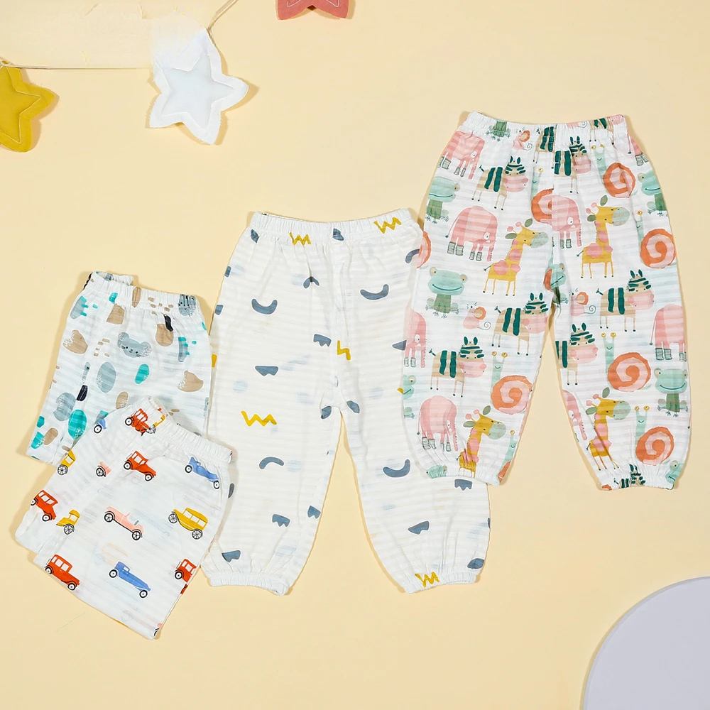 

Cotton Ice Silk Children's Anti-mosquito Pants, Children's Pants, Boys and Girls, Baby Bloomers, Trousers, Go Out Pants