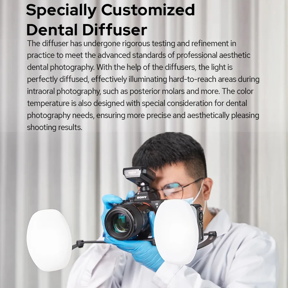 Godox MF12-DK1 TTL стоматологическая макроспышка двойной MF12 2 4G передатчик Speedlite XProII для