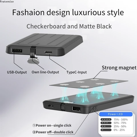 Внешний аккумулятор, для Xiaomi 11T Pro, 10T, 12, 11 Pro, Ultra Lite, 10S, Poco M4, X4 Pro, M3, Redmi 10C, Note 10, 11, 11e Pro