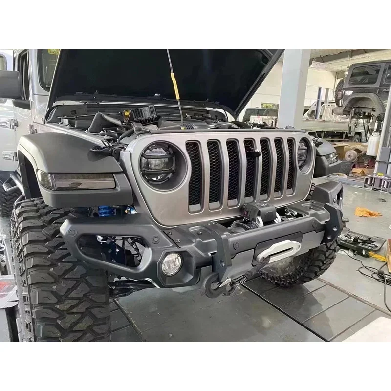 Фото Премиальный передний бампер для Jeep Wrangler JL и Gladiator JT 2018+ (запчасти для бездорожья) №3