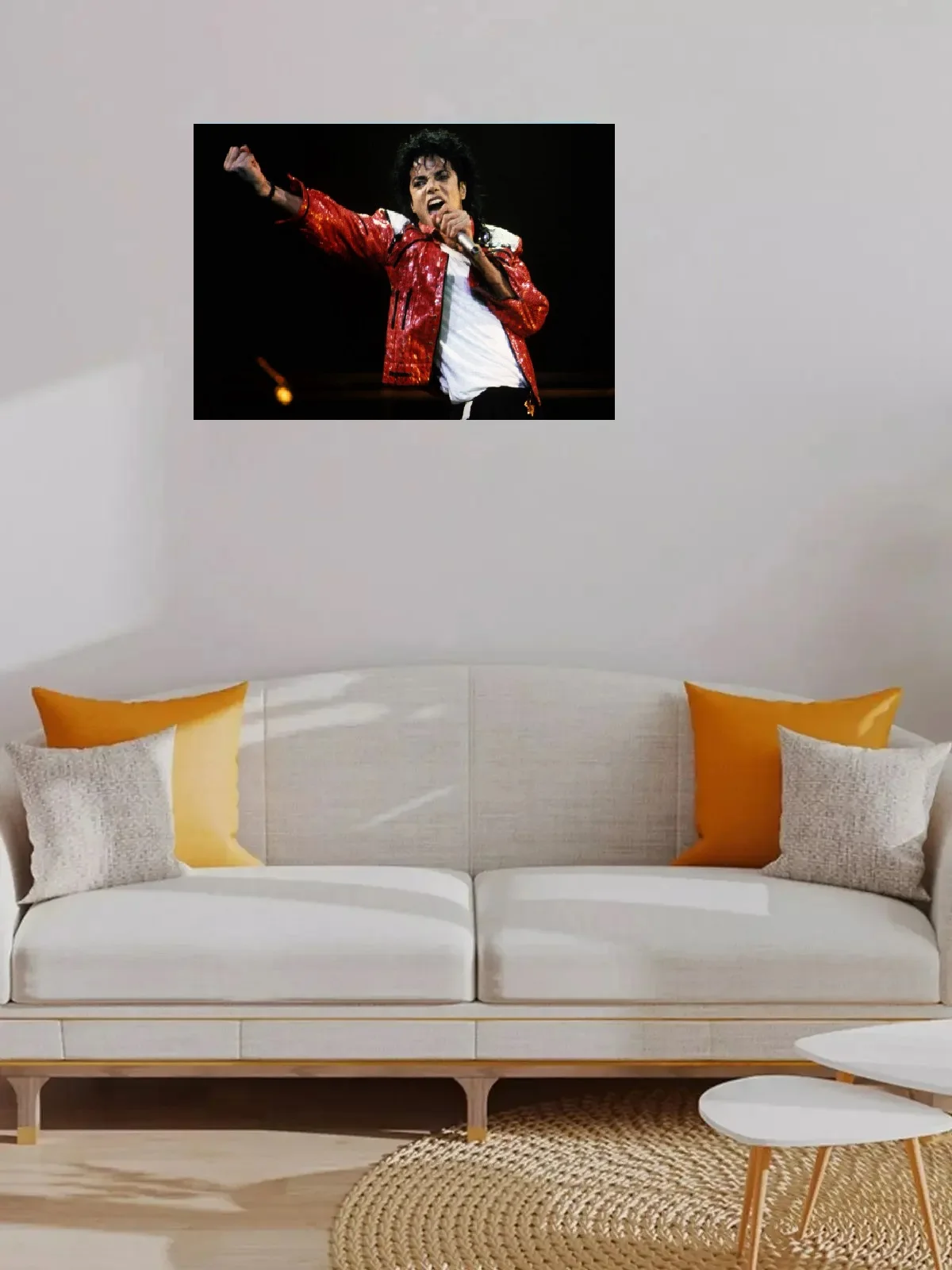 Майкл Джексон 1985 художественная картина с принтом шелковый постер домашний