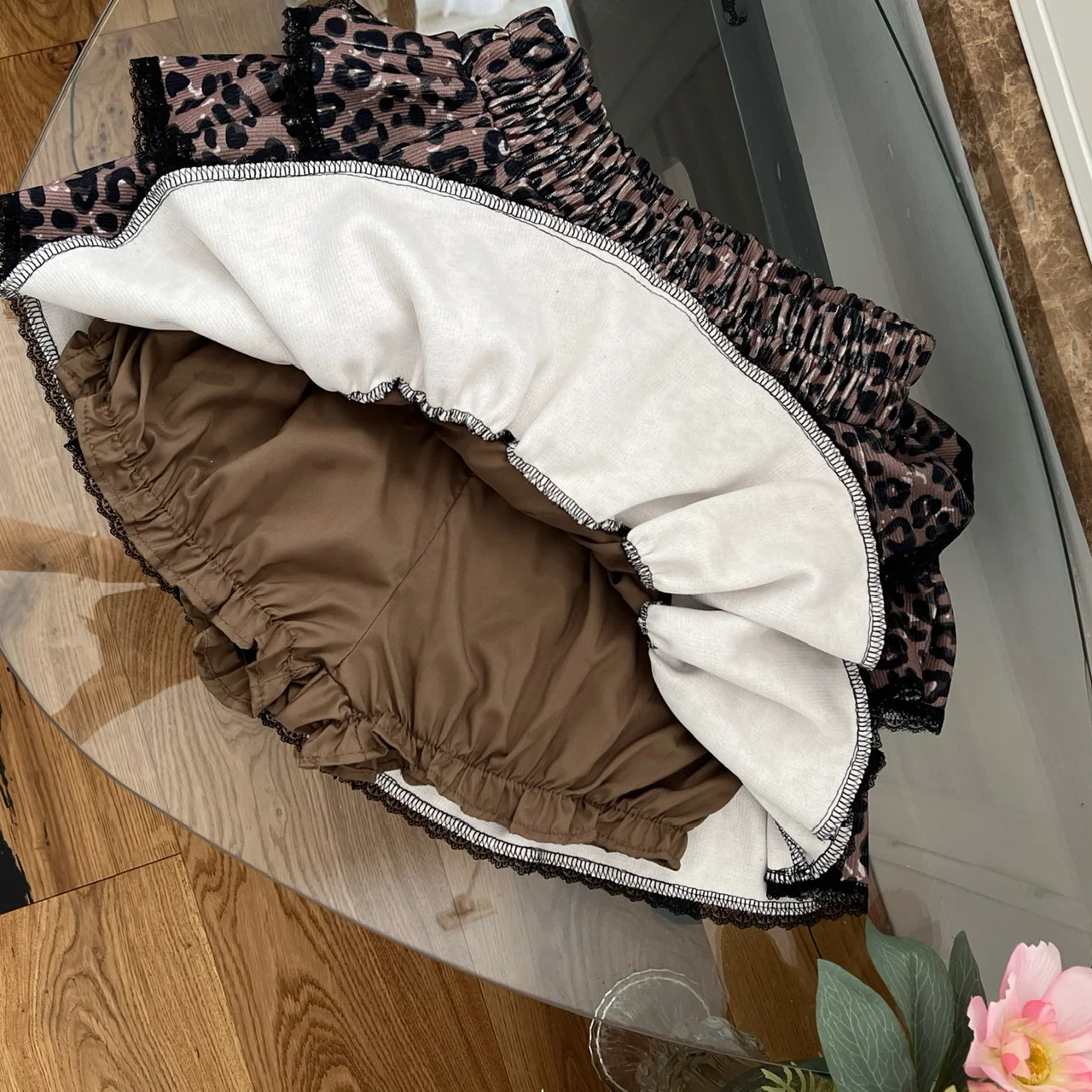 Эстетический элегантный леопардовый комплект из 2 предметов 2000-х годов женская