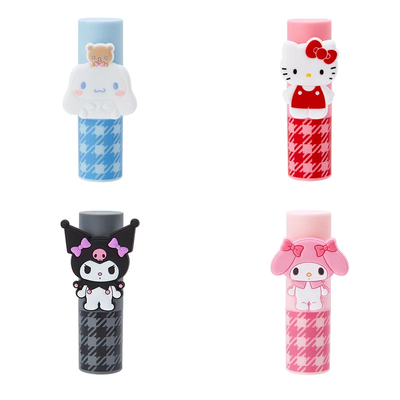 

Sanrioes качественные товары Sanrio Es My Melody Kuromi Cinnamoroll Губная помада увлажняющая кавайная аниме милые детские подарки
