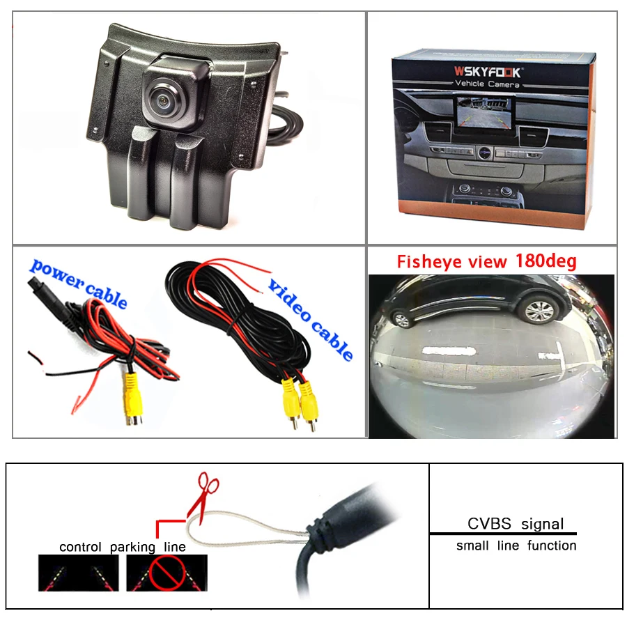 Автомобильная камера переднего вида AHD 180 градусов «рыбий глаз» 1920*1080P для Toyota LAND CRUISER PRADO 2018 2019 Prado 150 2020 2021, камера передней решетки