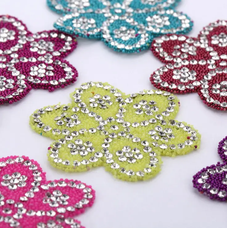 Новое поступление 10 шт. цветы стразы железные нашивки сделай сам исправление