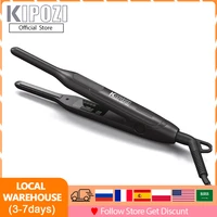 kipozi hair straightener flat iron mini for pixie cut and short hair titanium dual voltage beard flat iron trave simple to use