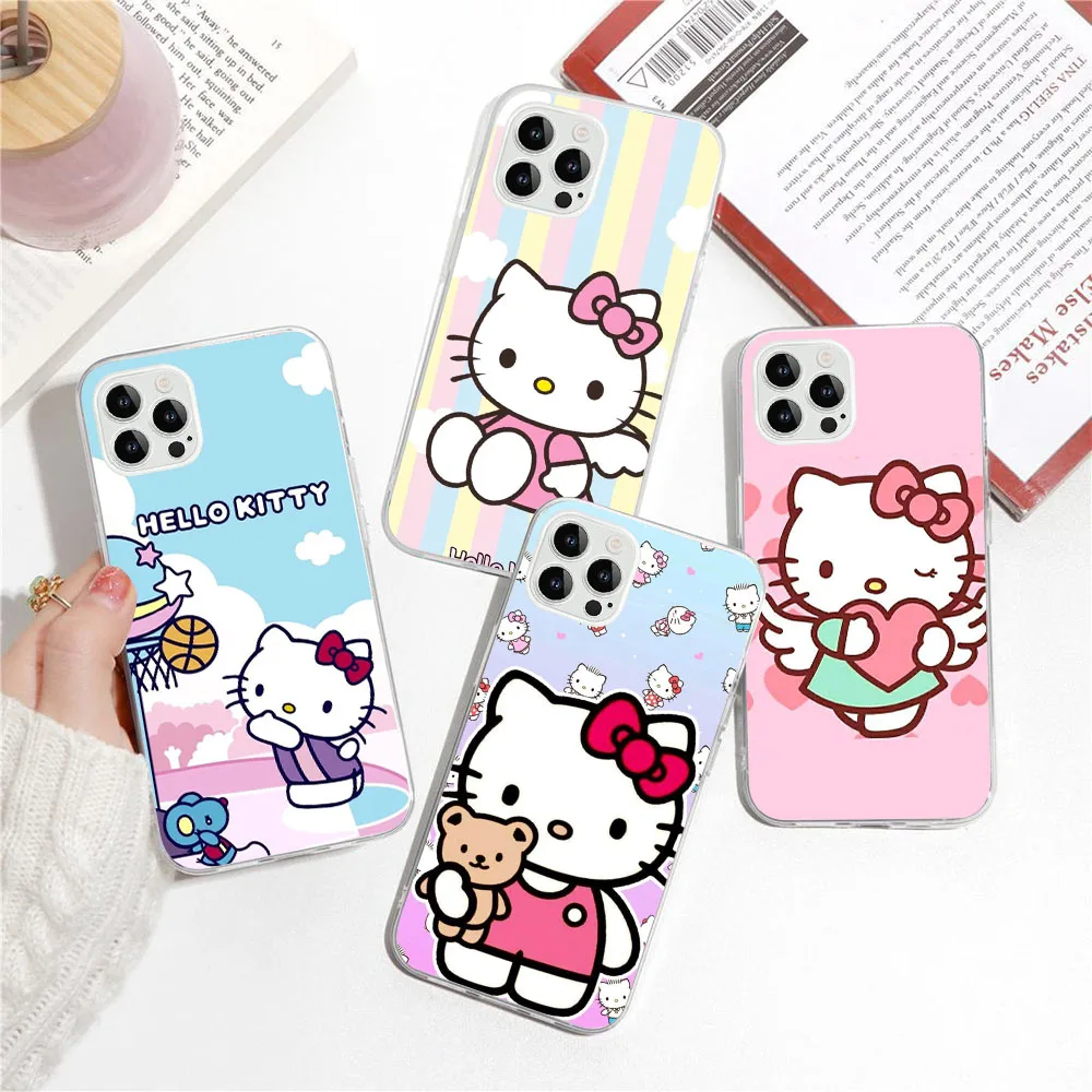 SK-41 Kuromi Hello Kitty Силиконовый чехол для VIVO Y35 Y22S Y16 Y02 Y02S Y01 X80 Y12 V25 Y91 V21 Y21S Y33S Y31 Y51 Pro