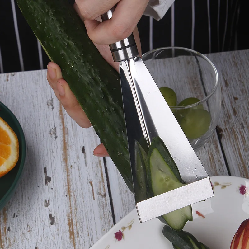 

Треугольный нож из нержавеющей стали для резьбы по фруктам, фруктовая тарелка, треугольный нож для овощей, нескользящее лезвие для резьбы, к...
