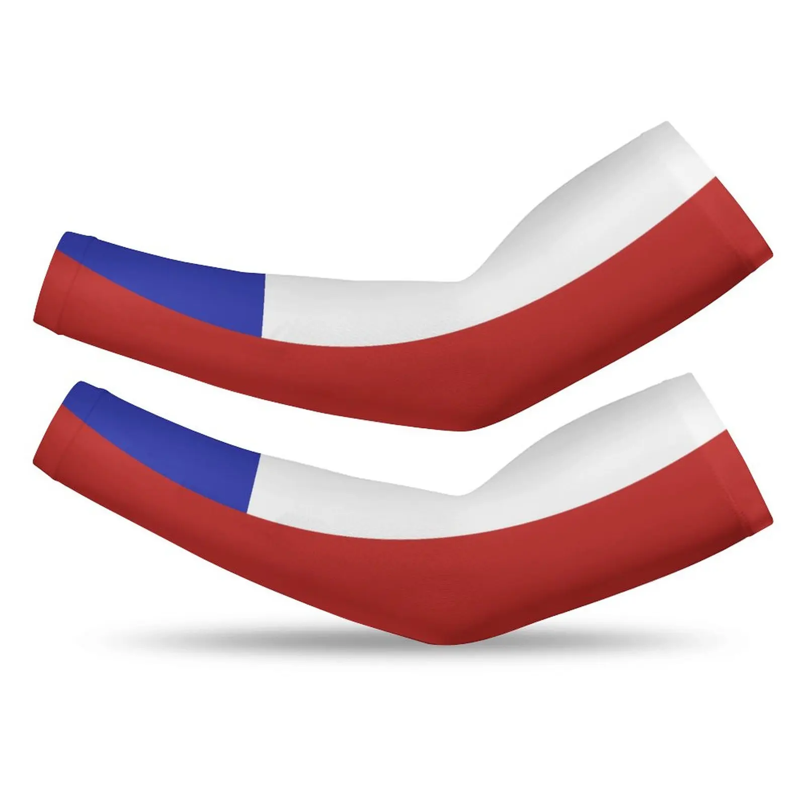 

Chile Country Flag Sun Protection Arm Sleeves for Men Women Cooling Ice Silk Compression Cover Shield For Sport