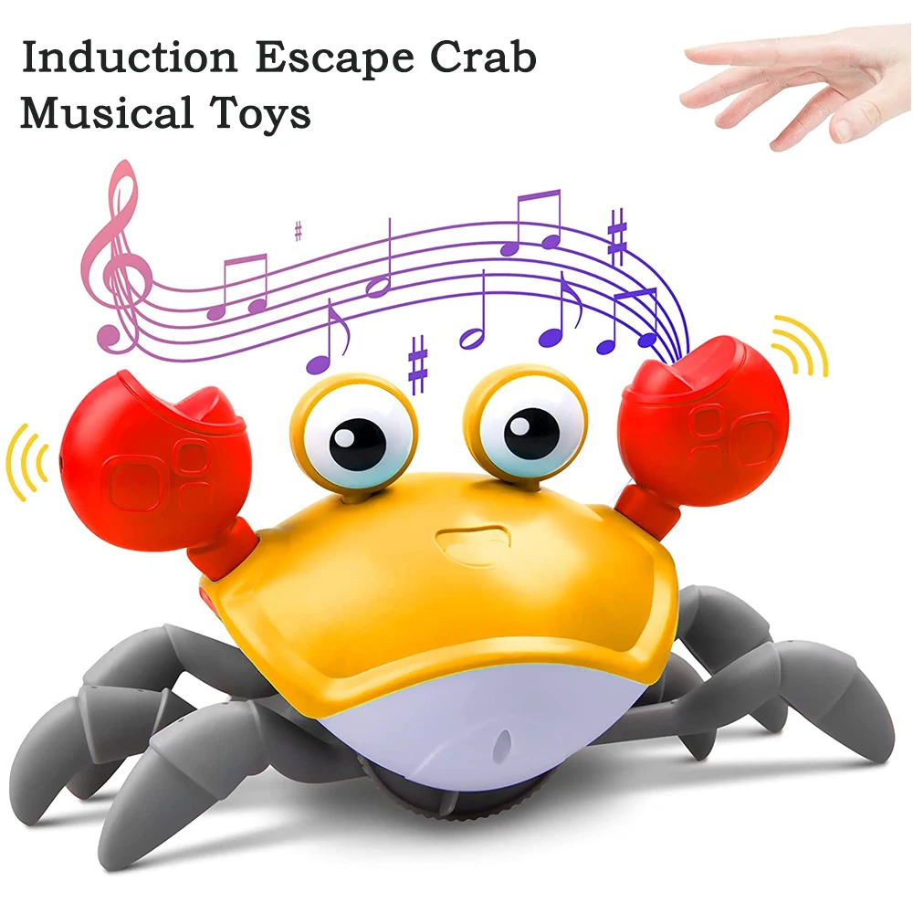 Индукционный бегущий краб перезаряжаемый Электрический Краб для питомцев