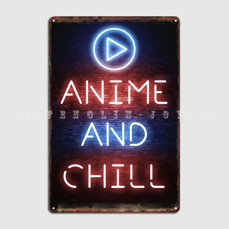 

Anime Poster Metal Plaque Wall Plaque Living Room Pub Create Tin Sign Poster