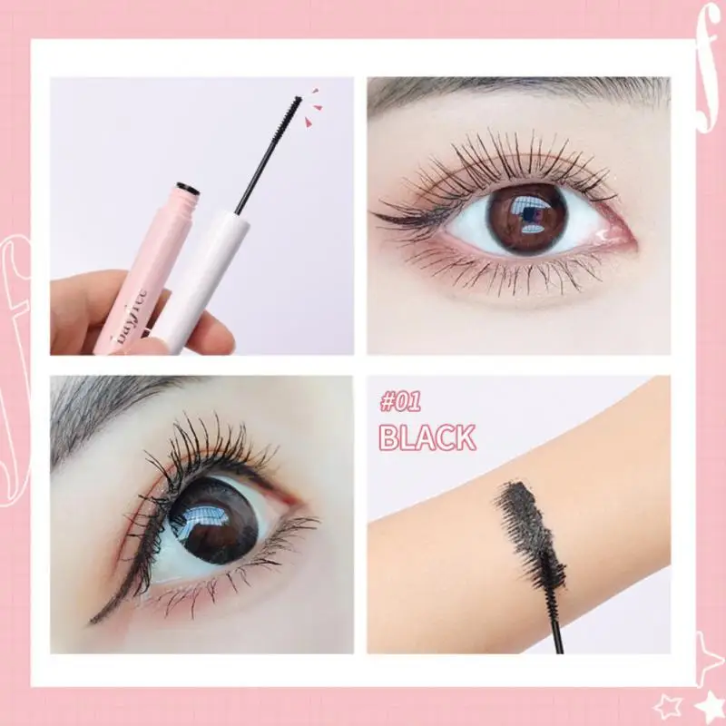 

1 Pcs Curling Mascara Long Lasting Ultra-fine Small Brush Head Slim Thick Curling Anti-sweat Non-smudge Curling Makeup Comestics