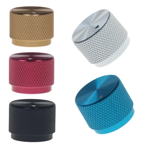 Твердый обработанный металлический алюминиевый поворотный энкодер, ручки потенциометра, ручка управления громкостью усилителя 20 мм, 25 мм, 30 мм, 34 мм