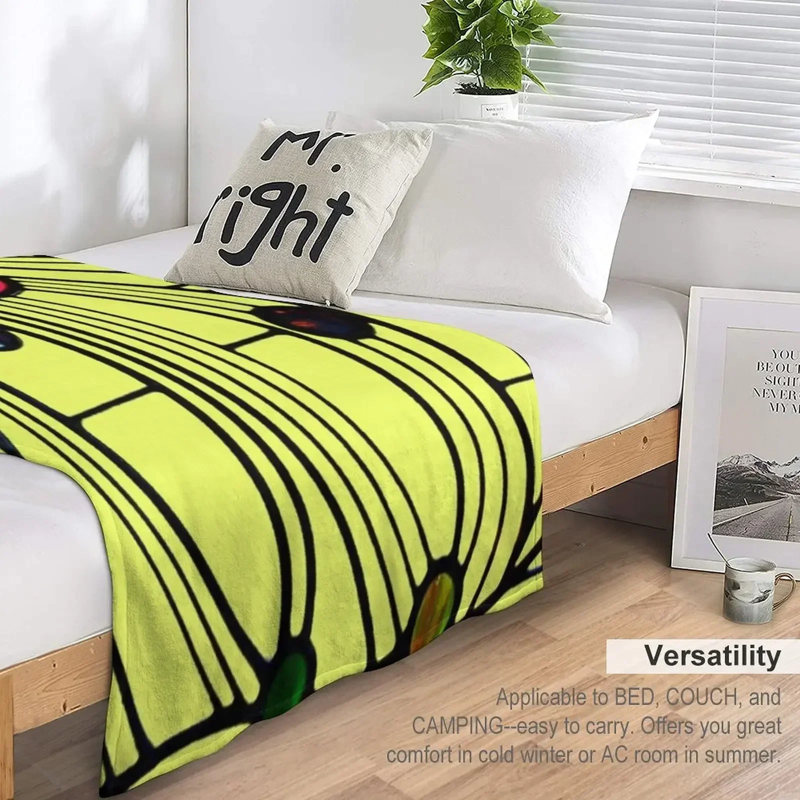 Charles Rennie Mackintosh - Окно Нет 06. Плед Туристическая кровать плед Одеяла