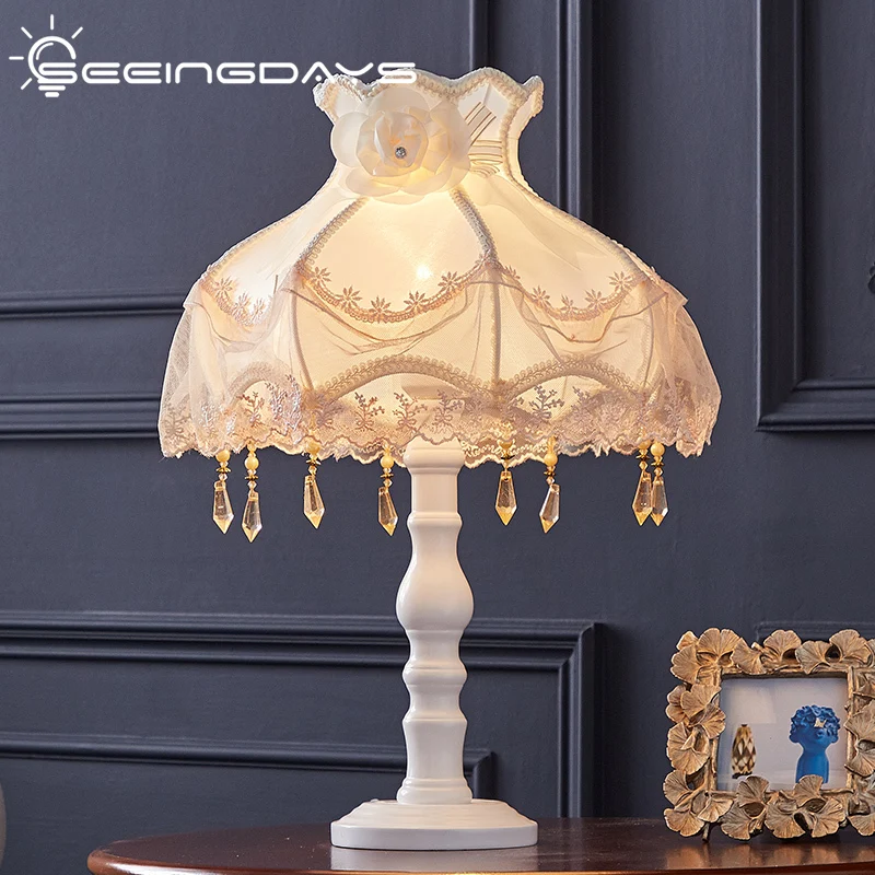 

Free Shipping European Country Style Simple Resin Table Lamp for Bedroom Living Room Bedside Lamp Study Desk Lamp Home Decor E27
