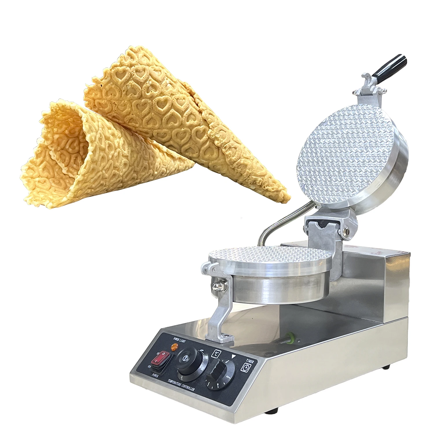 

Kitchen Appliances Waffle Egg Cone Maker Commercial Ice Cream Waffle Cone Baking Machine