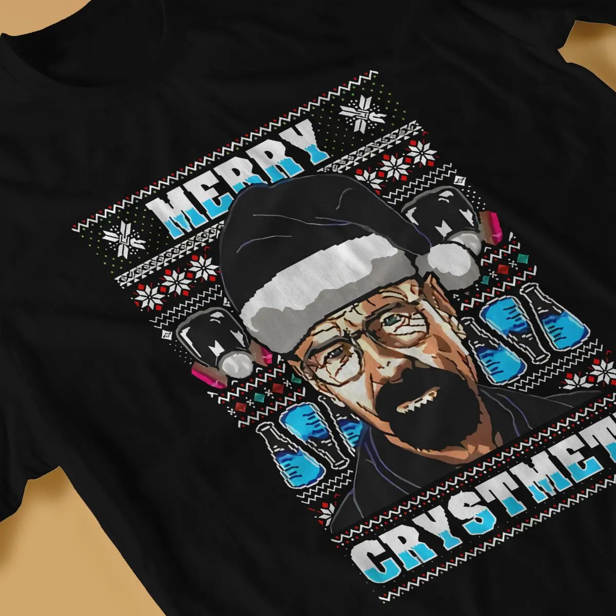 Мужские футболки Рождественская забавная хлопковая футболка с коротким рукавом