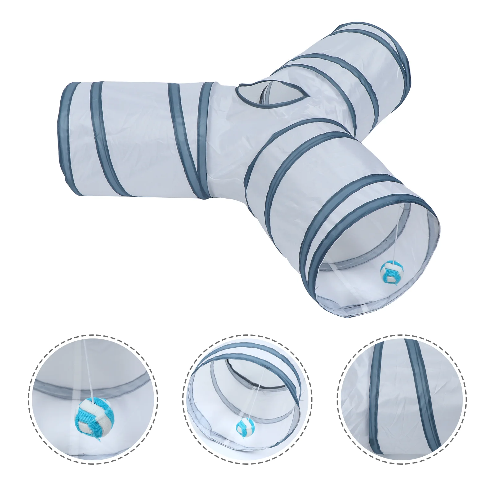 

Tunnel Cat Toy Pet Dog Tube Puppy Tunnels Outdoor Foldable Play Toys Tubes House Exercising Way Crinkle Puzzle Design