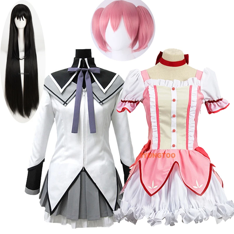 

Парик для косплея Puella Magi Madoka Magica Kaname Madoka Akemi Homura, одежда для вечеринки, Униформа, костюмы для косплея, парики